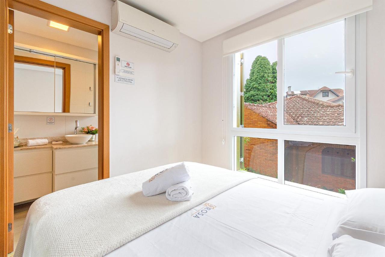 Ferienwohnung Rosa Apartamento Luxo No Centro Gramado Exterior foto