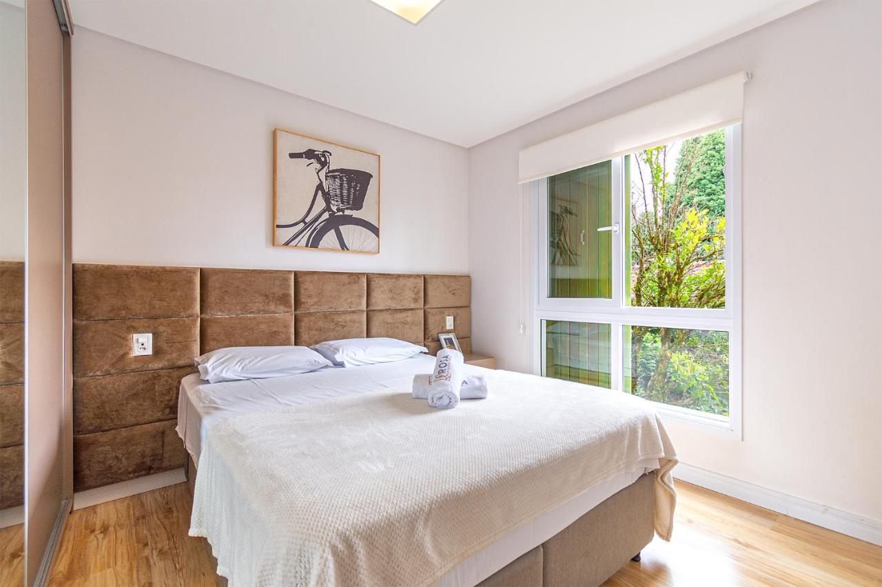 Ferienwohnung Rosa Apartamento Luxo No Centro Gramado Exterior foto